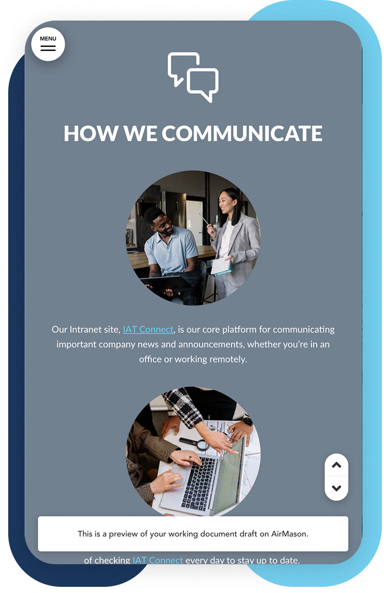 IAT Insurance communication section