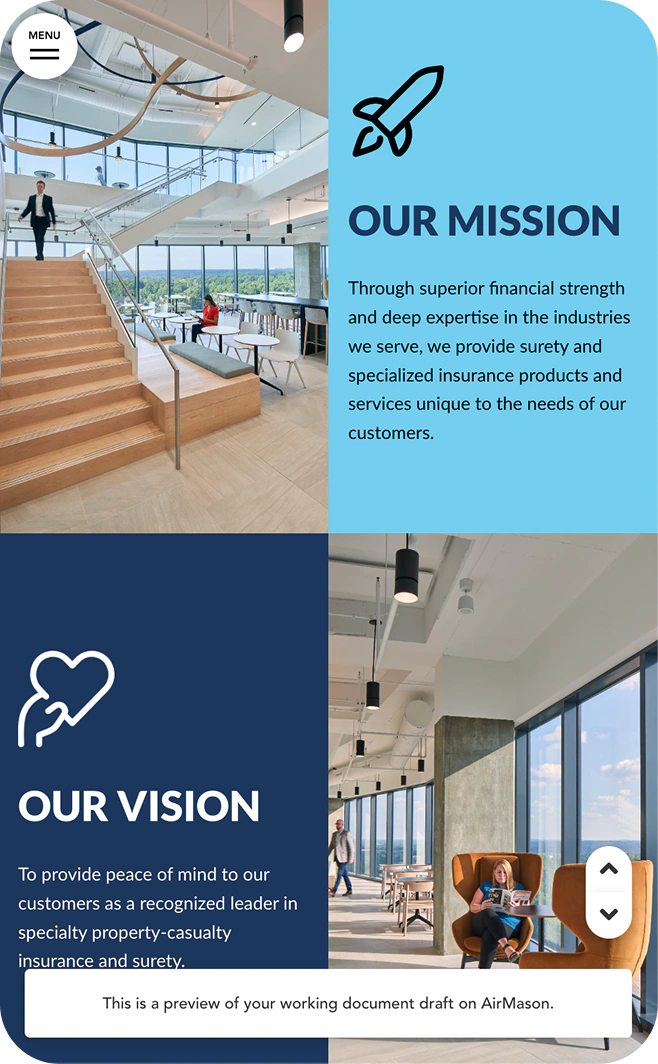 IAT Insurance mission and vision